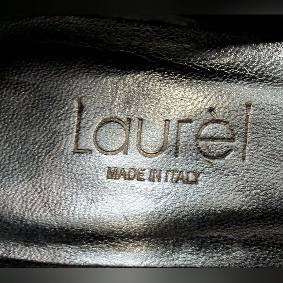 Laurel Exotic croc Skin Slingback Platform Peep Toe Heels EU 37 - Picture 8 of 16